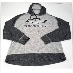 Chevrolet Hoodie Gray heathered in good Preloved condition. Size Large